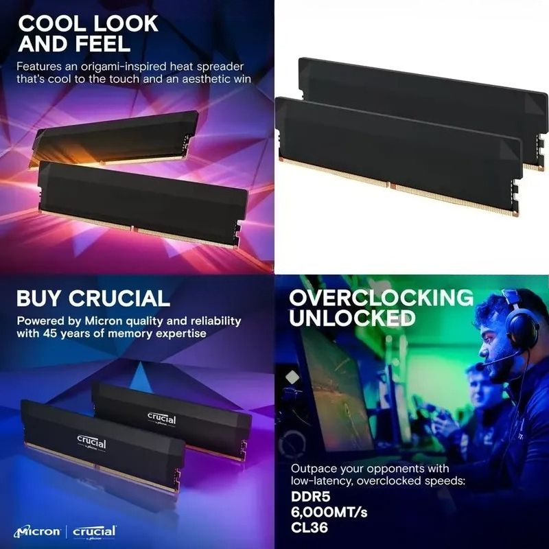 Ddr5 Ram - Kit de Memória para Jogos AMD