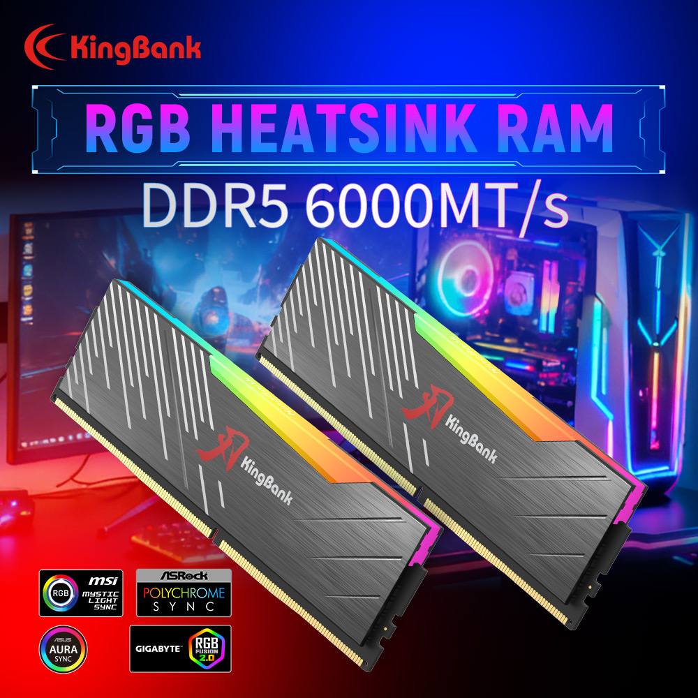 Ddr5 16Gb 6000Mhz - Memória KingBank KRRB DDR5 RGB SoarBlade