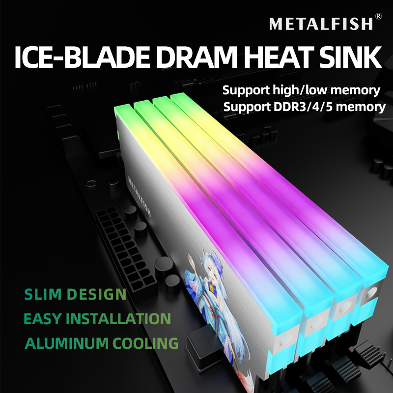 METALFISH DRAM Dissipador de c - Ddr5 Rgb Ram avaliação e preço