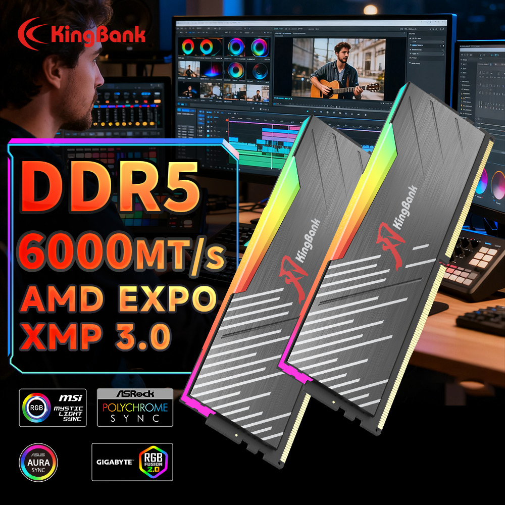 Memória RAM KingBank KRRB DDR5 - Ddr5 16Gb 6000Mhz avaliação e preço